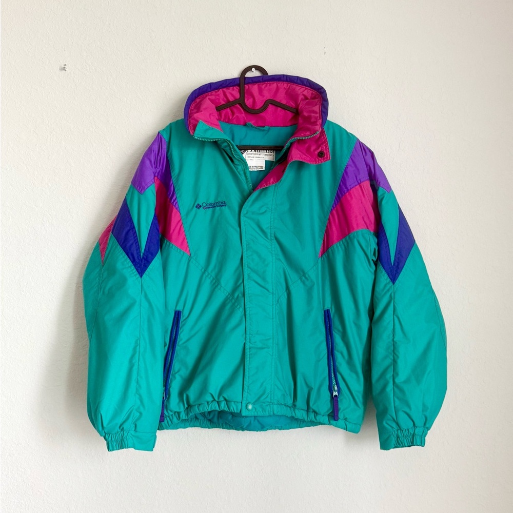 90s Columbia Ski Windbreaker Jacket Vintage Men’s Small Women’s Medium 80s Retro